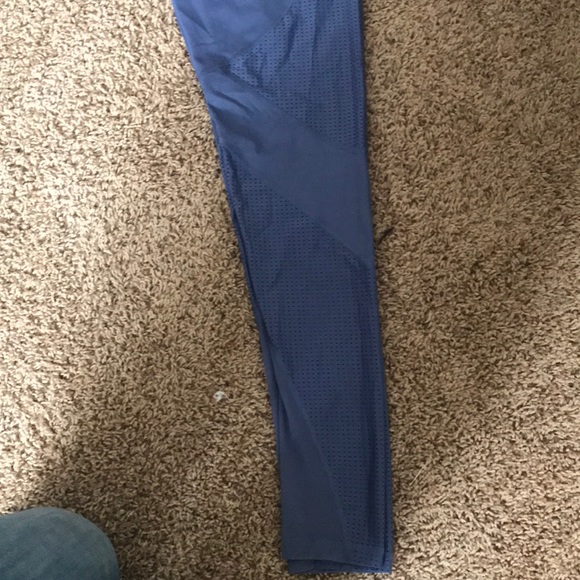 Grey/blue mesh detail Victoria sport leggings - Picture 6 of 6